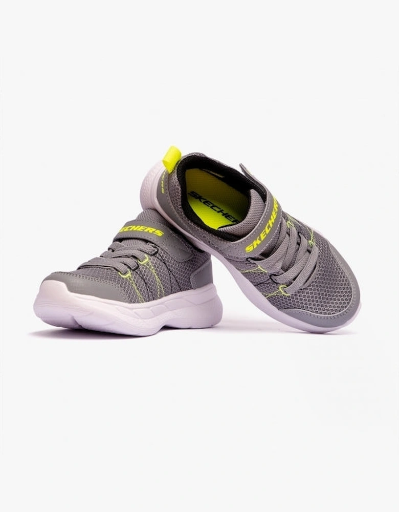 403796L/GYYL SNAP SPRINTS 2.0 - VARGONIX Boys Touch Fasten Trainers Grey/Yellow