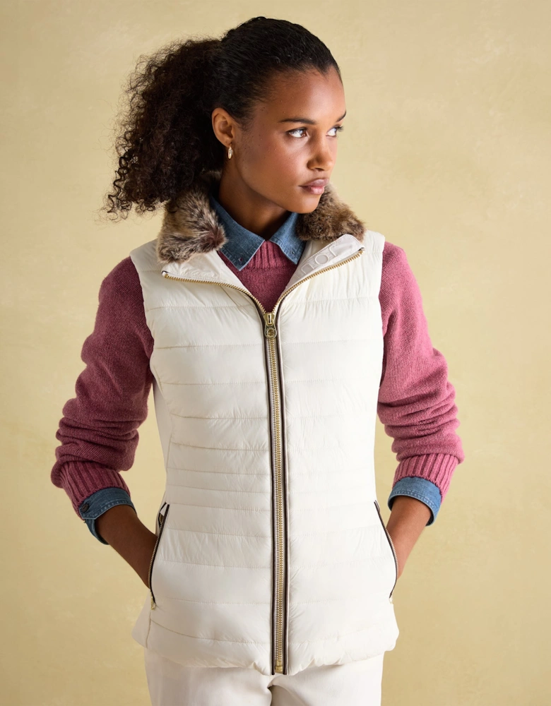 BECKLEY Womens Gilet Winter White