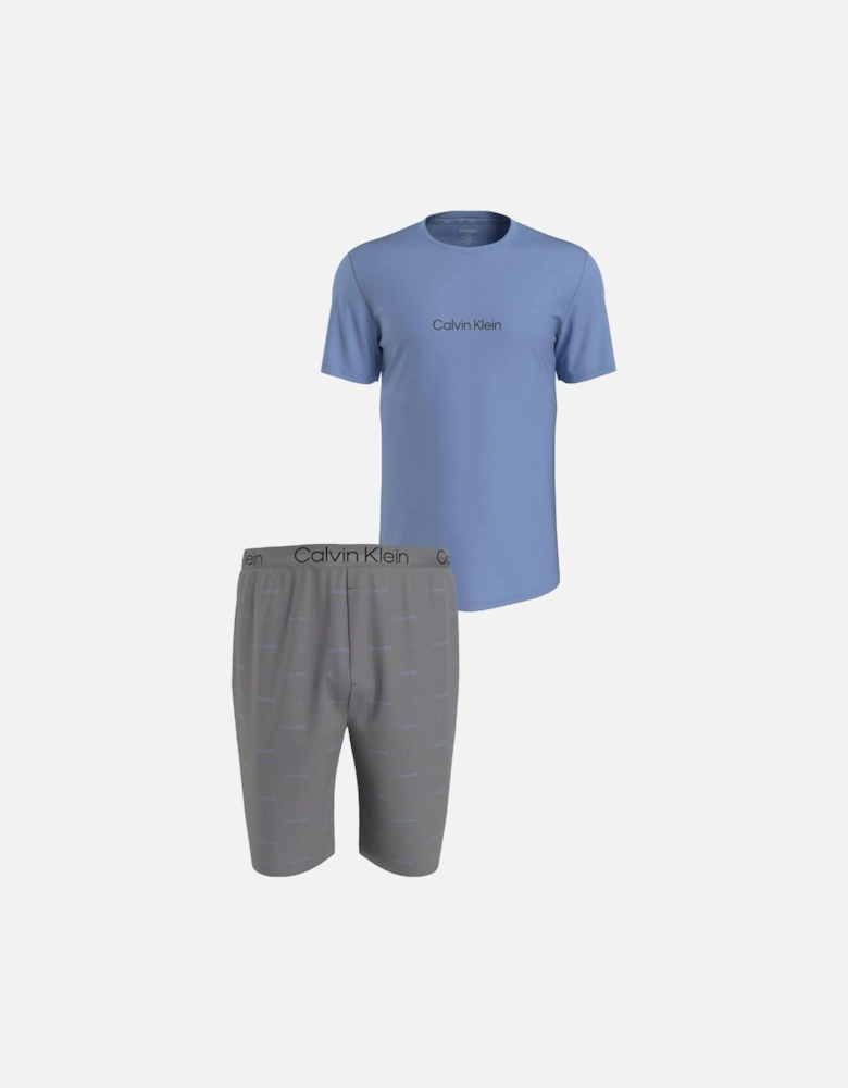 COTTON STRETCH Mens Short Pyjama Set