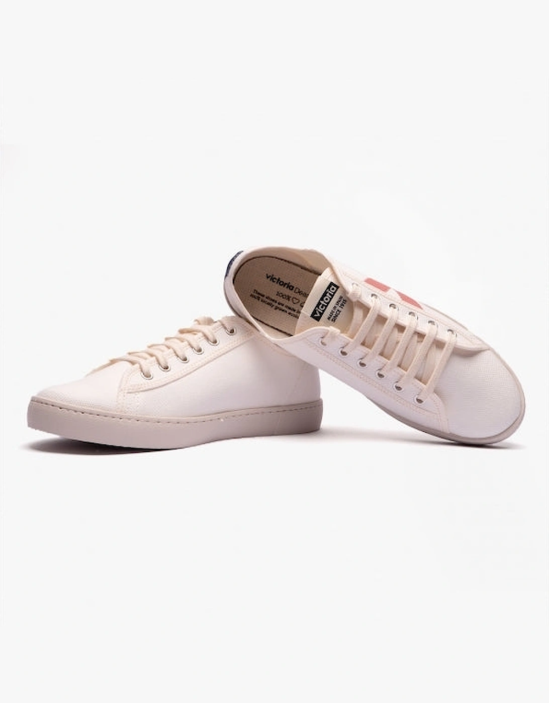 BERLIN ECO CONTRAST CANVAS Womens Trainers White/Rose