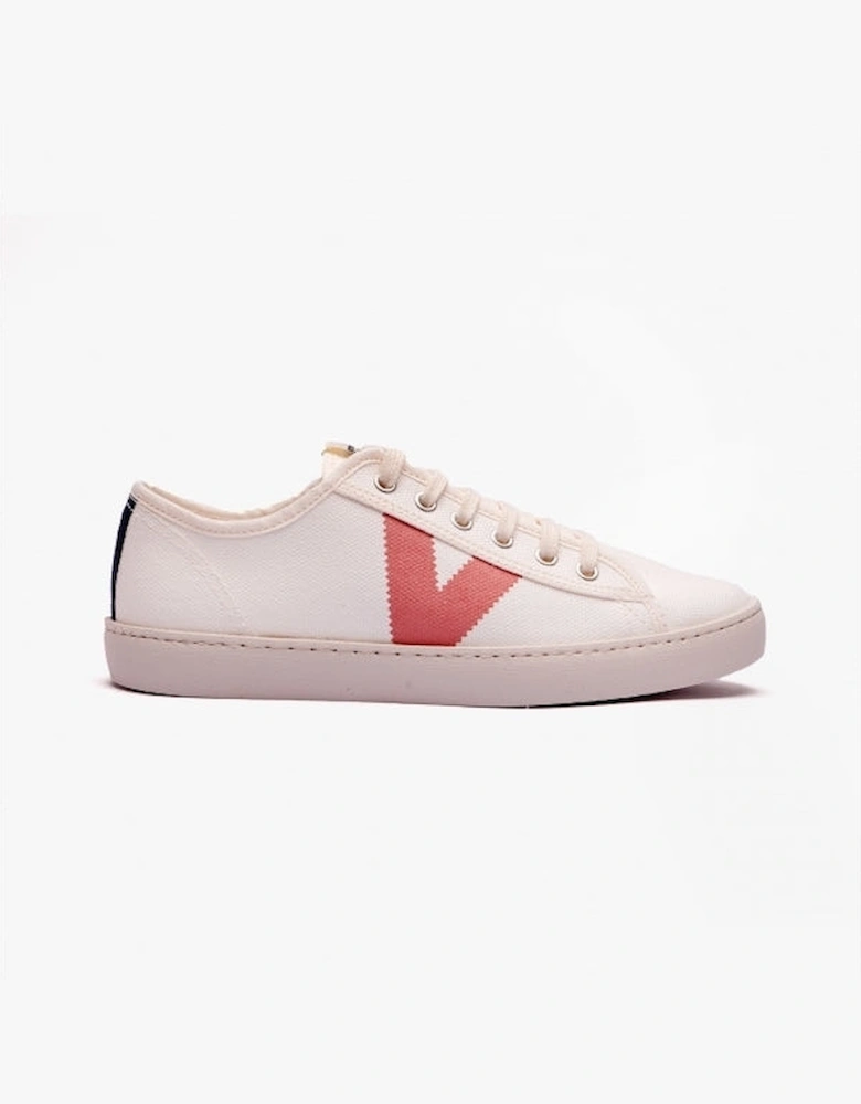 BERLIN ECO CONTRAST CANVAS Womens Trainers White/Rose