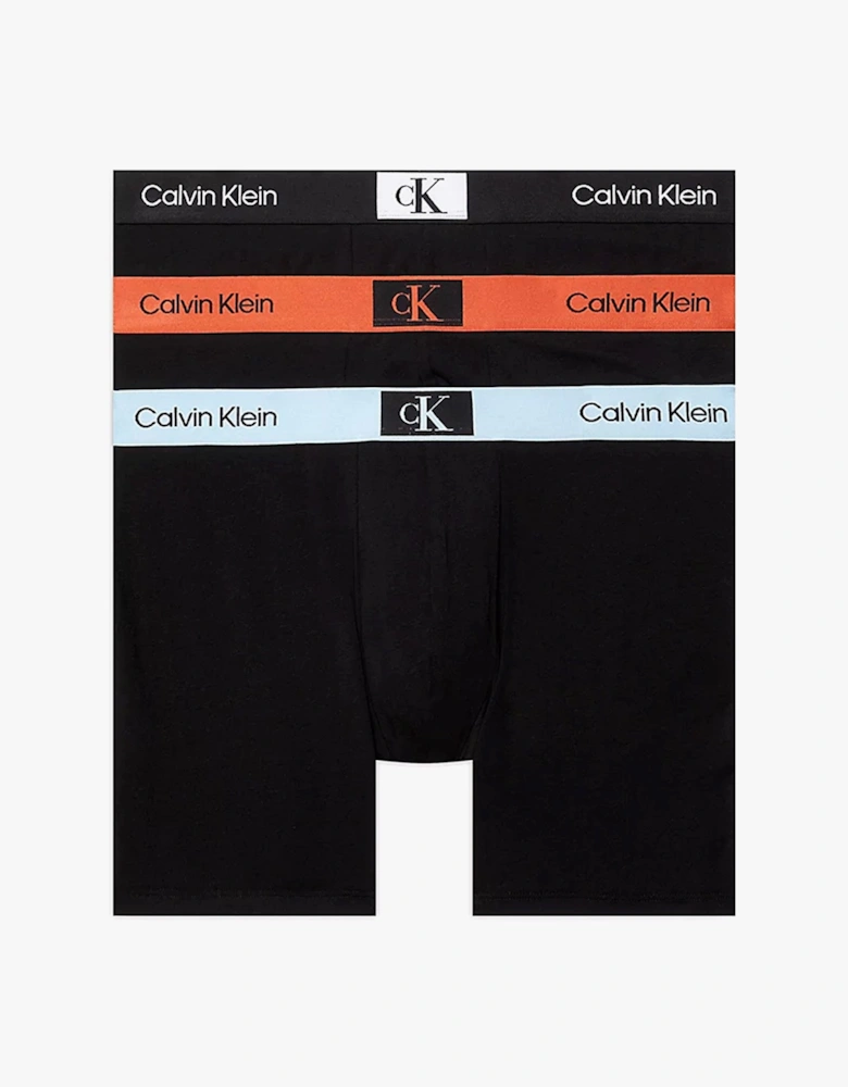 CK96 COTTON 3 Pack Boxer Briefs Mens Multicoloured