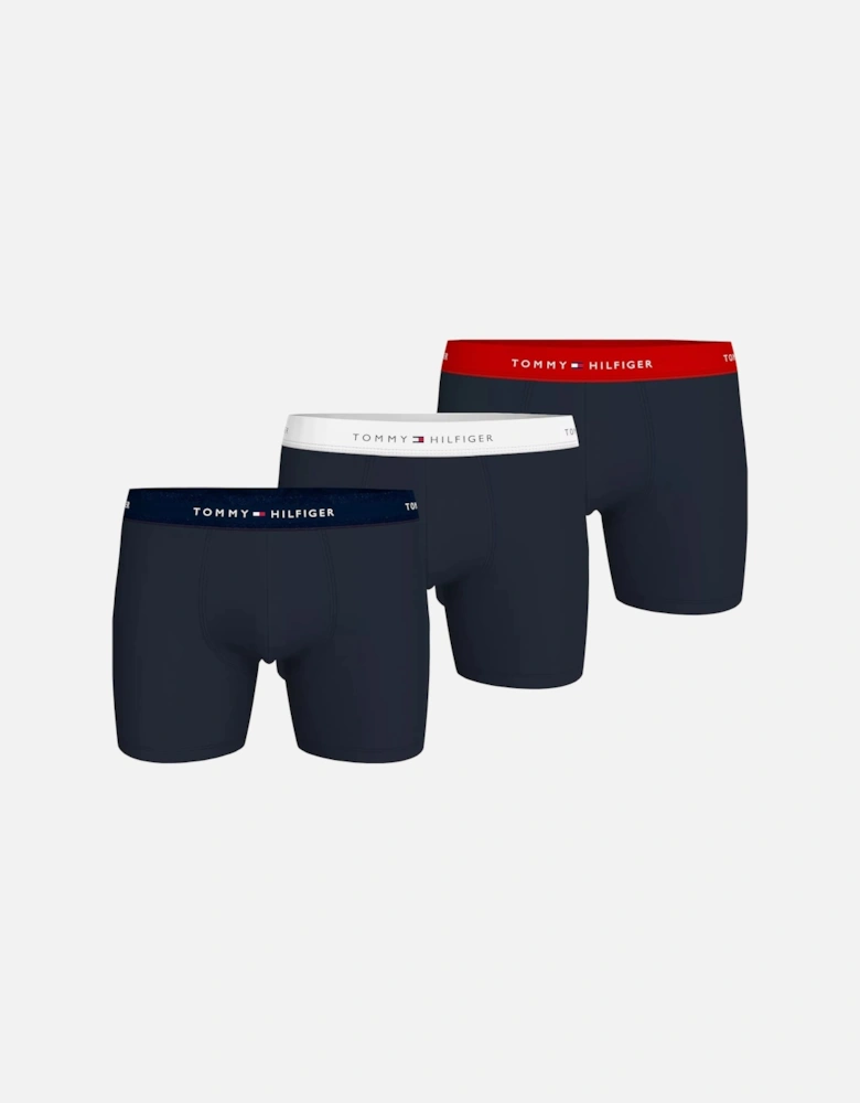 SIGNATURE COTTON ESS Mens  3 -Pack Boxer Briefs Multicoloured