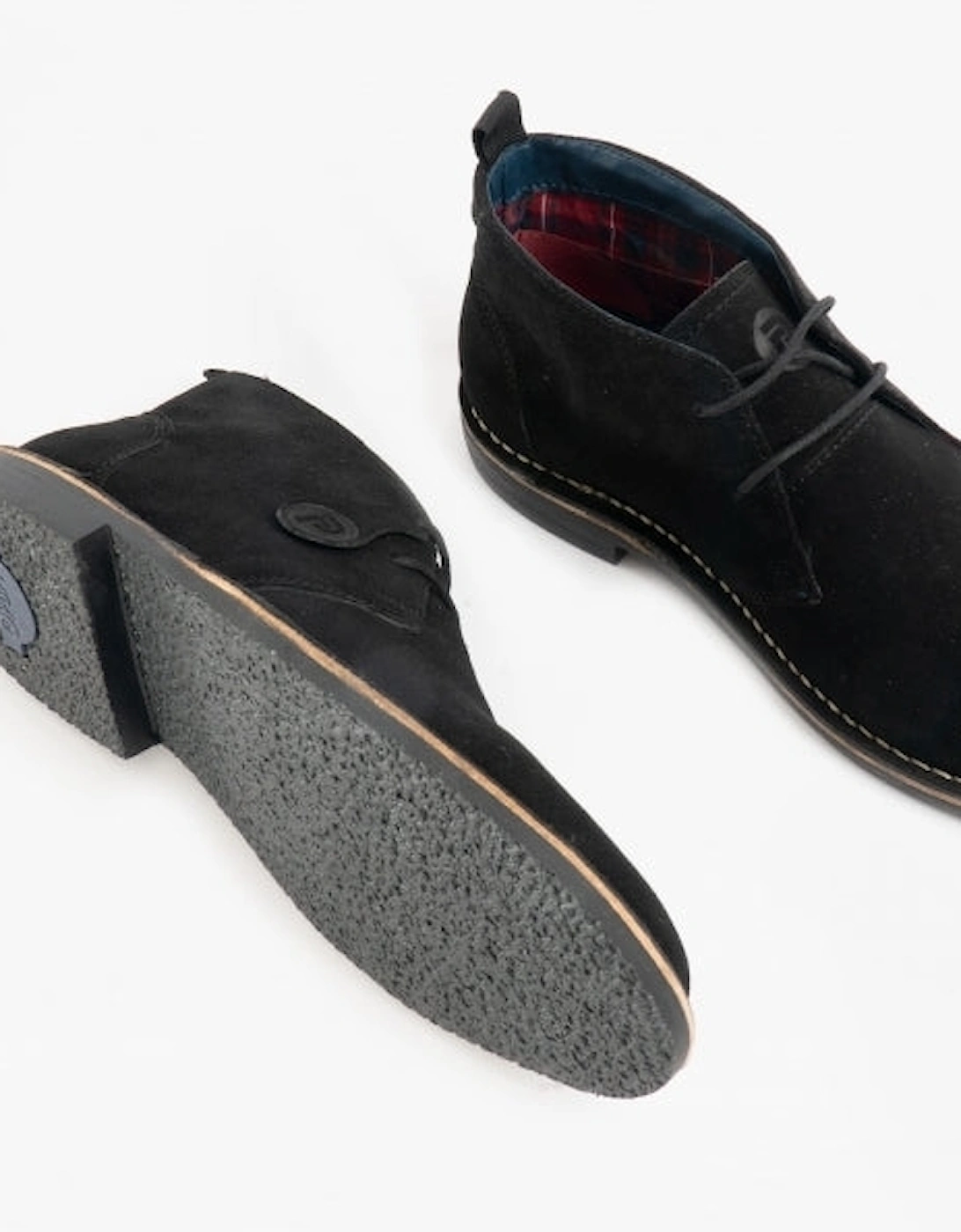 VESPA Unisex Desert Boots Black