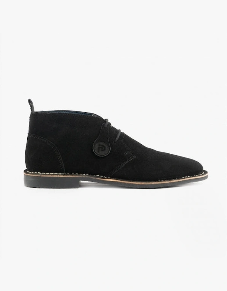 VESPA Unisex Desert Boots Black