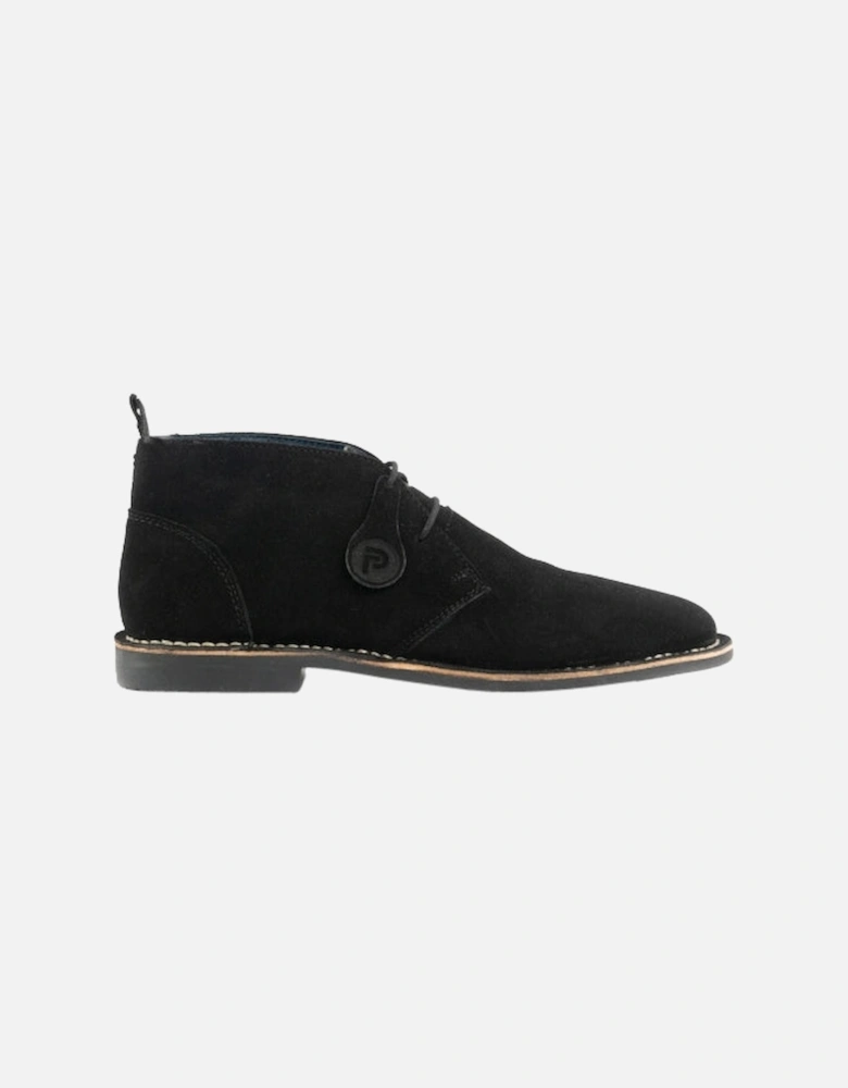 VESPA Unisex Desert Boots Black