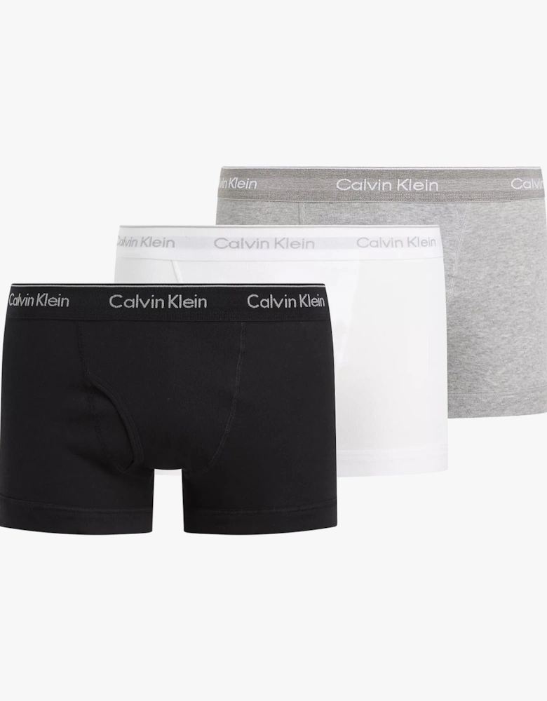 COTTON CLASSICS Mens 3 Pack Trunks Multicoloured