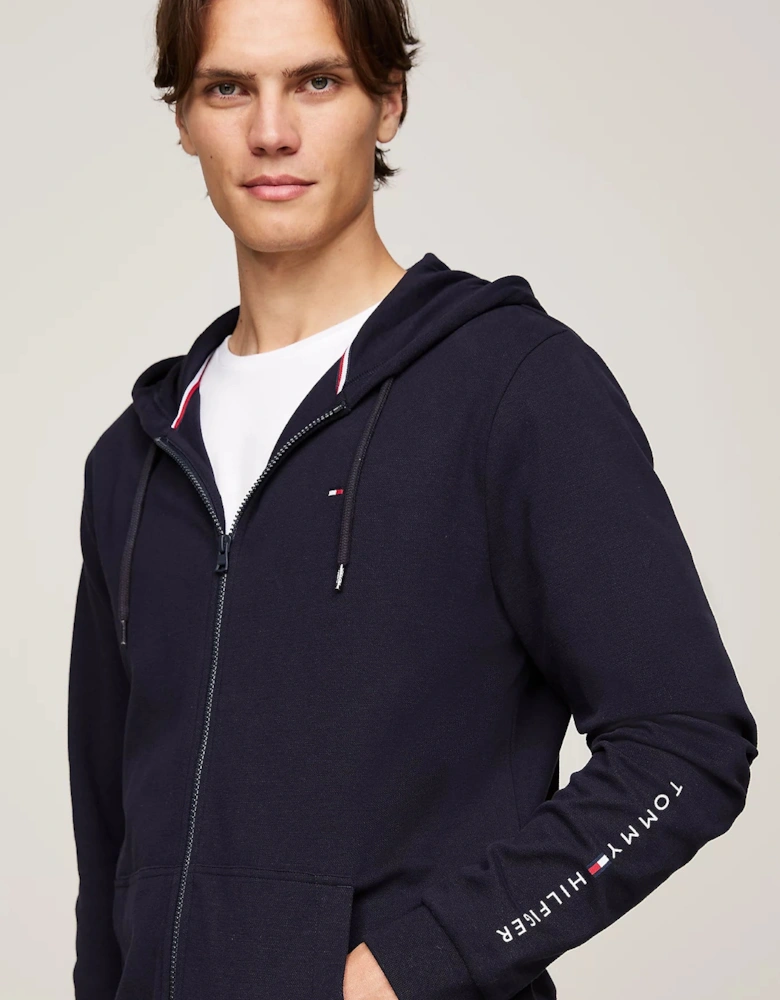 ORIGINAL LOGO Mens Full Zip Hoodie Desert Sky