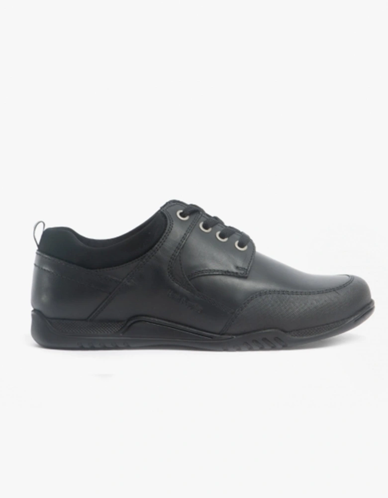 DEXTER Boys Leather School Shoes Black