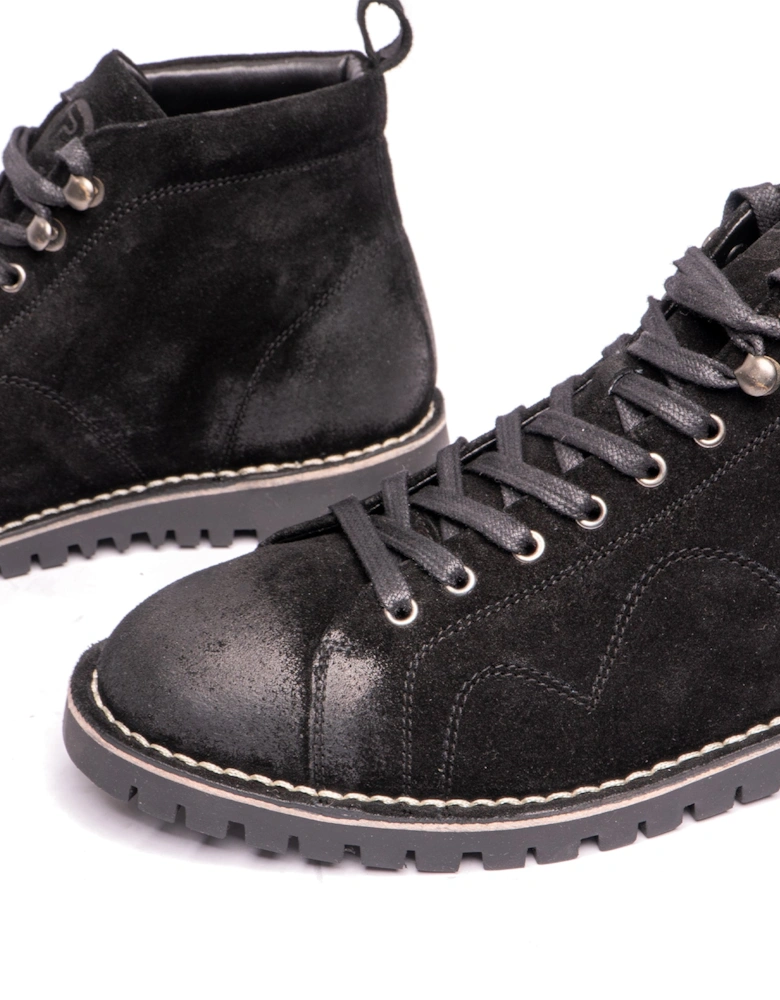 1961 MOD Mens Suede Boots Black