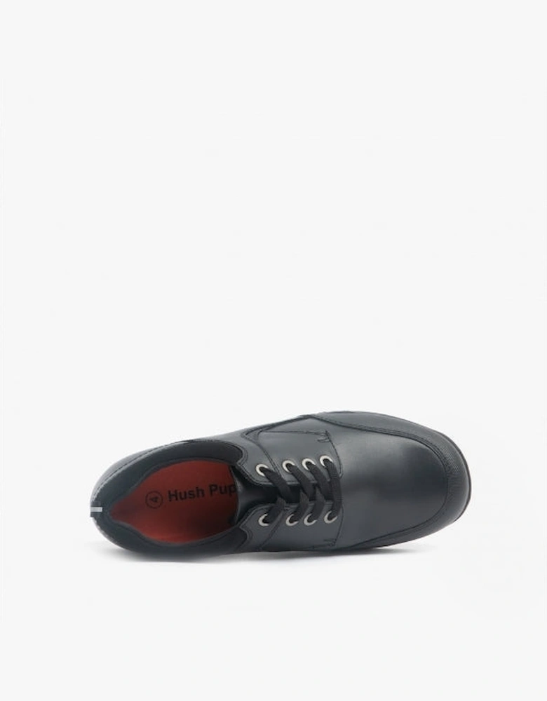 DEXTER Boys Leather School Shoes Black