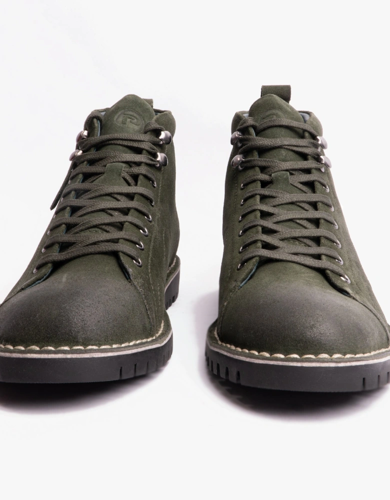 1961 MOD Mens Suede Boots Green