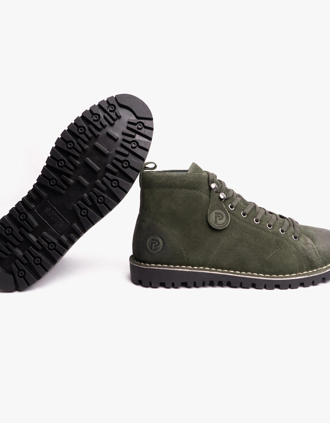 1961 MOD Mens Suede Boots Green