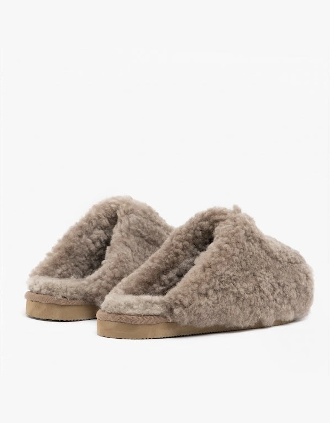 JENNY Womens Sheepskin Mules Stone