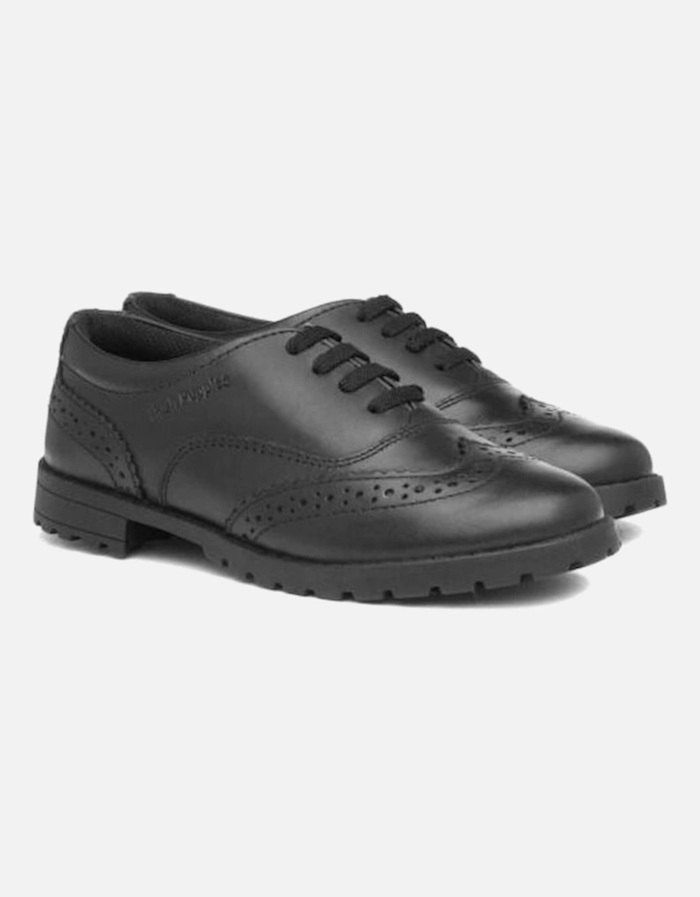 EADIE JUNIOR Girls Leather Oxford School Shoes