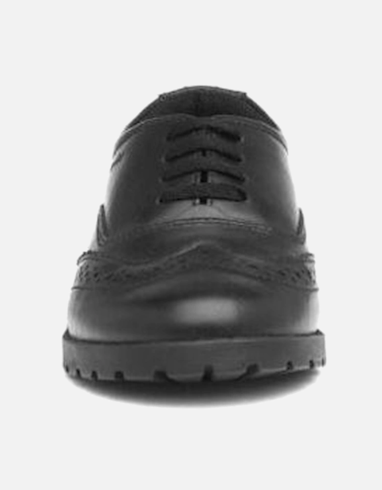 EADIE JUNIOR Girls Leather Oxford School Shoes