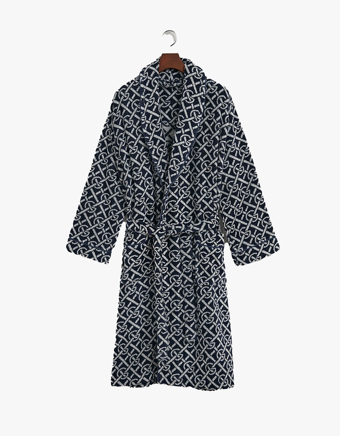 G-PATTERN Unisex Bathrobe Evening Blue