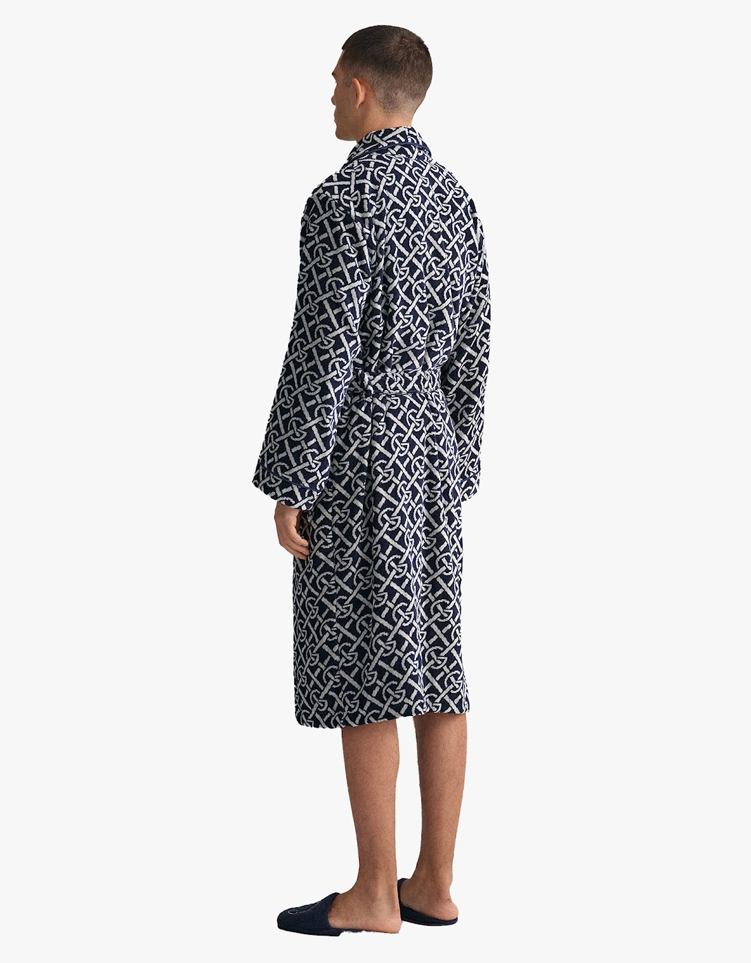 G-PATTERN Unisex Bathrobe Evening Blue