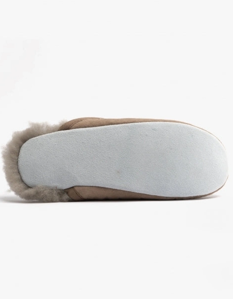 CLEO Womens Sheepskin Mules Stone