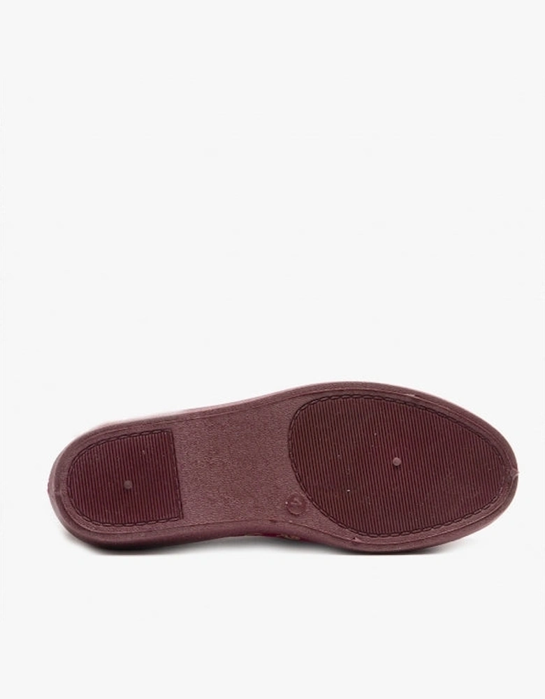 JANICE Womens Full Slippers Wine