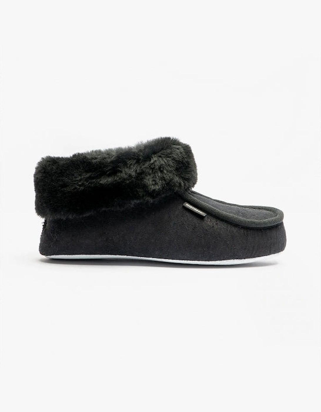 MOA Womens Sheepskin Slipper Boots Black, 8 of 7