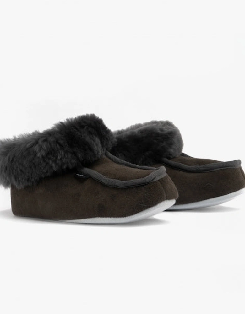 MOA Womens Sheepskin Slipper Boots Asphalt