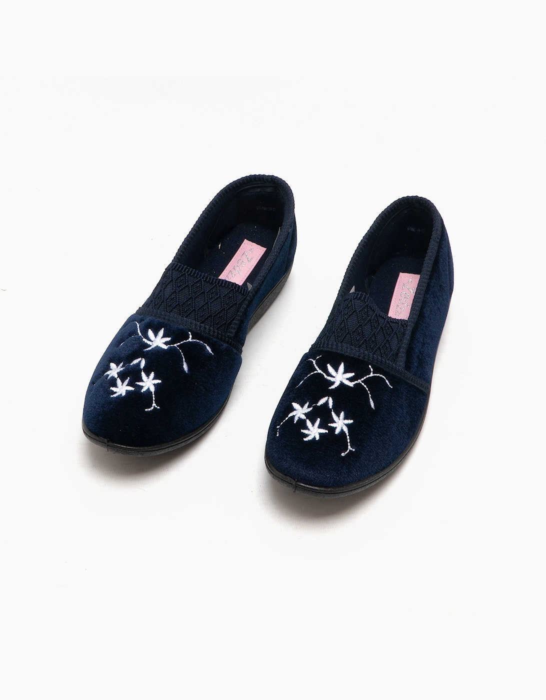 JOANNA Womens Full Slippers Navy