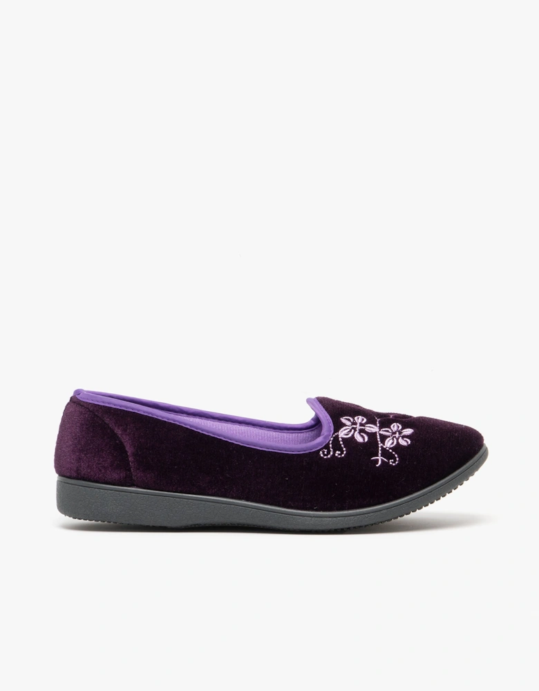 JENNY Womens Full Slippers Purple