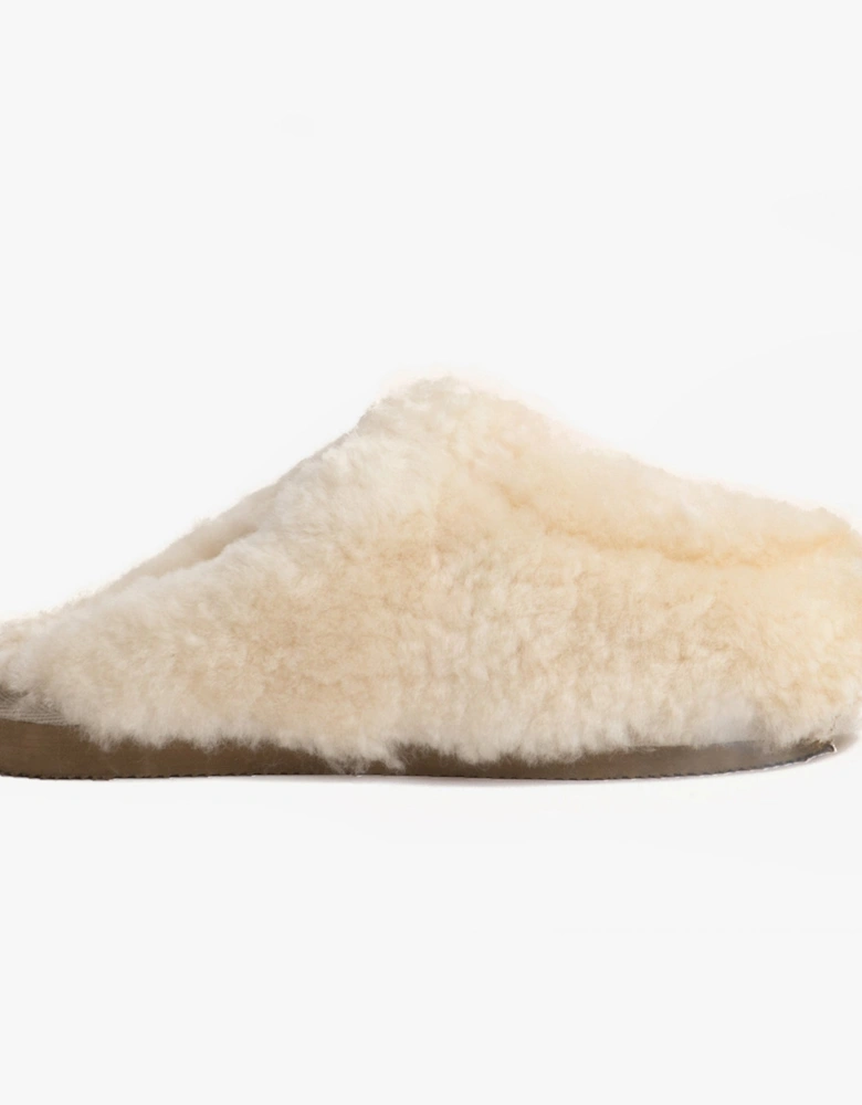 JENNY Womens Sheepskin Mules Creme