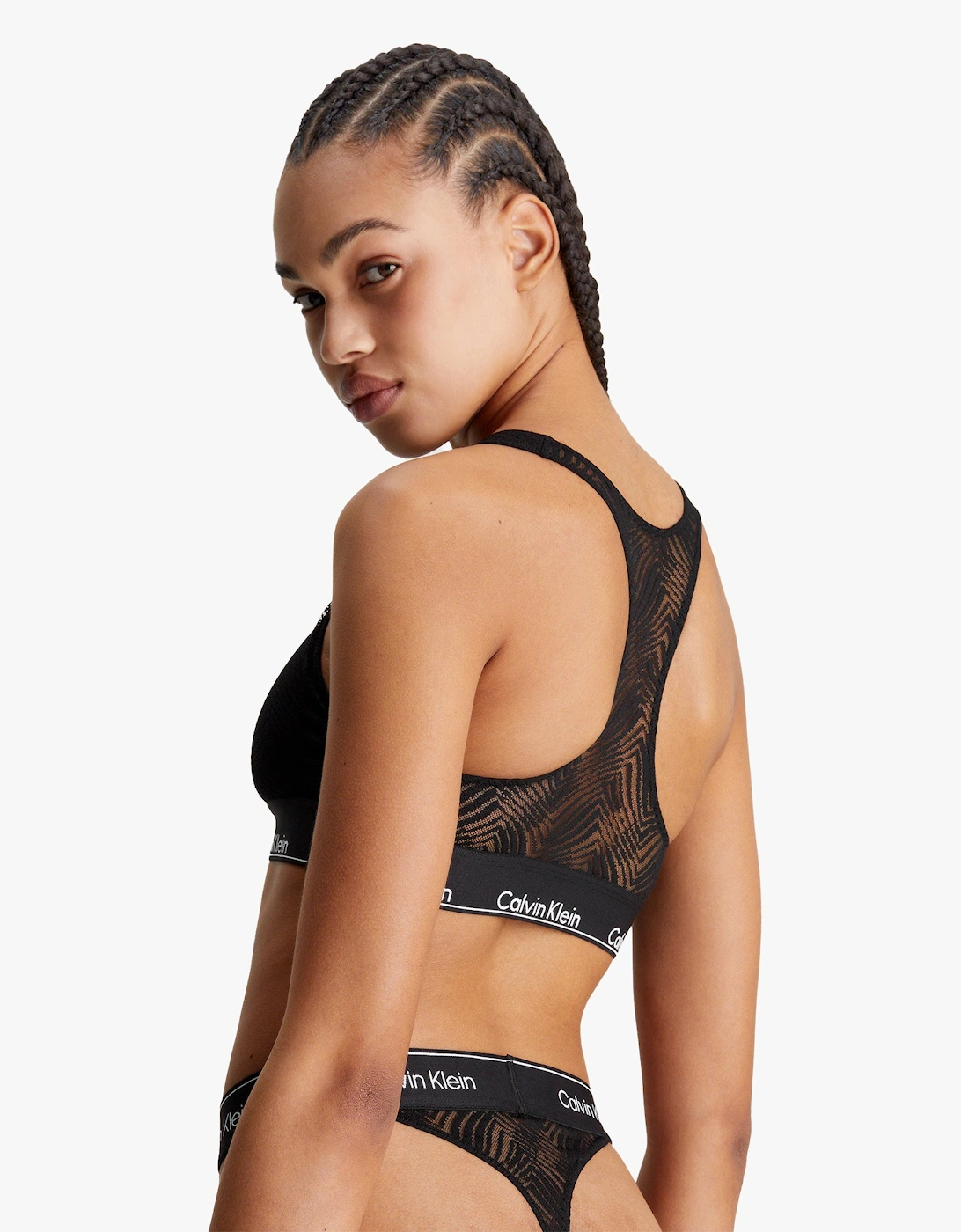 LACE Unlined Bralette Womens Black