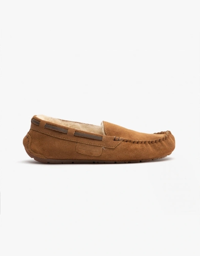 MIRRE Womens Sheepskin Moccasin Chestnut