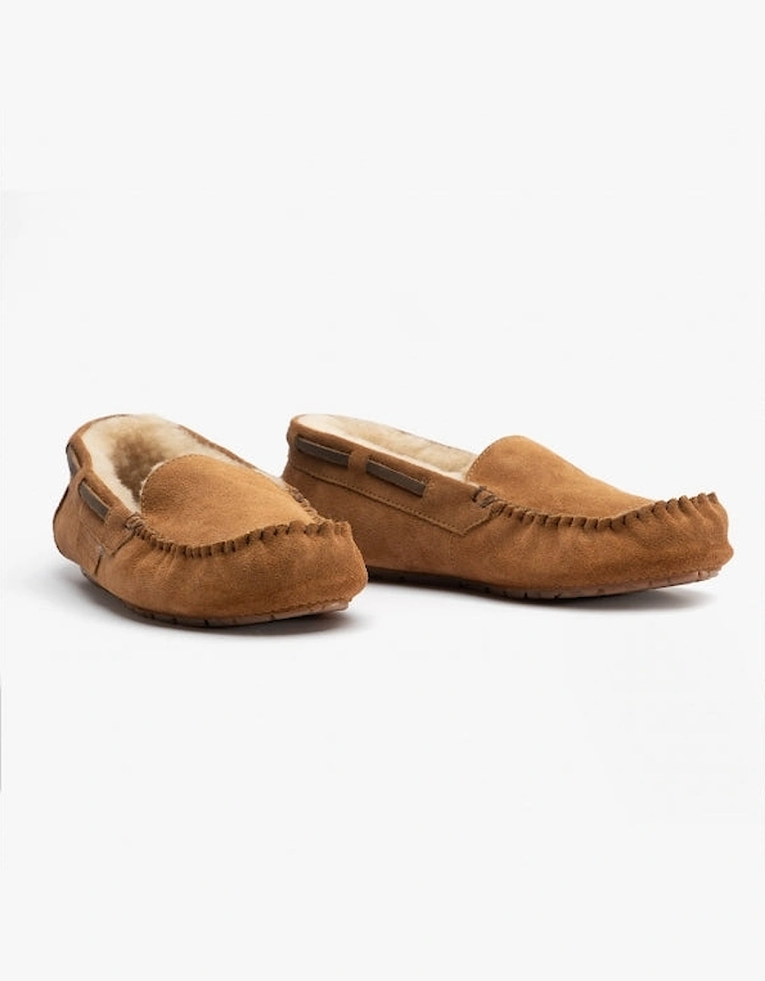 MIRRE Womens Sheepskin Moccasin Chestnut