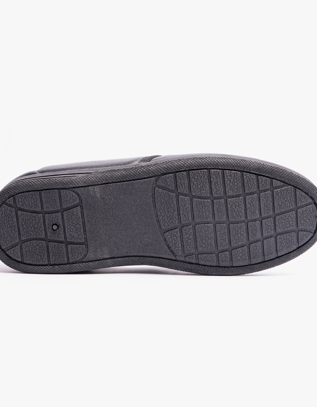 IVOR Mens Full Slippers Black