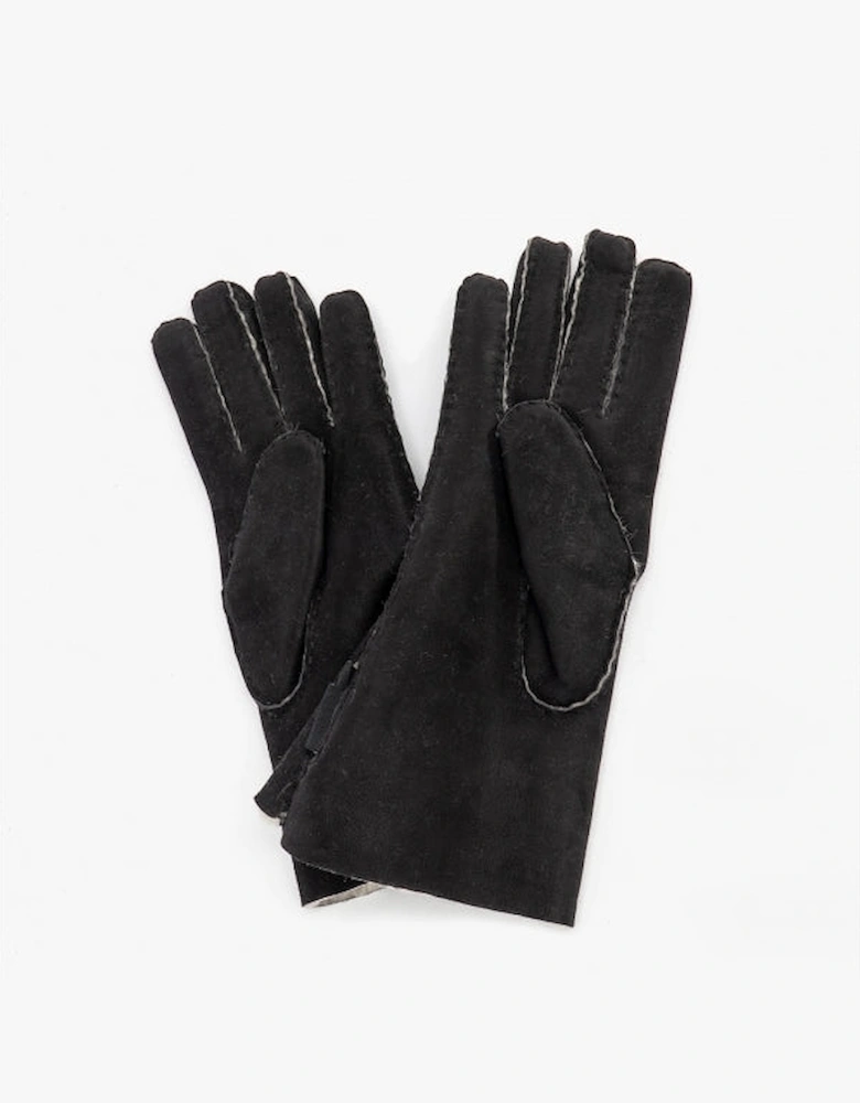 MELINA Womens Sheepskin Gloves Black