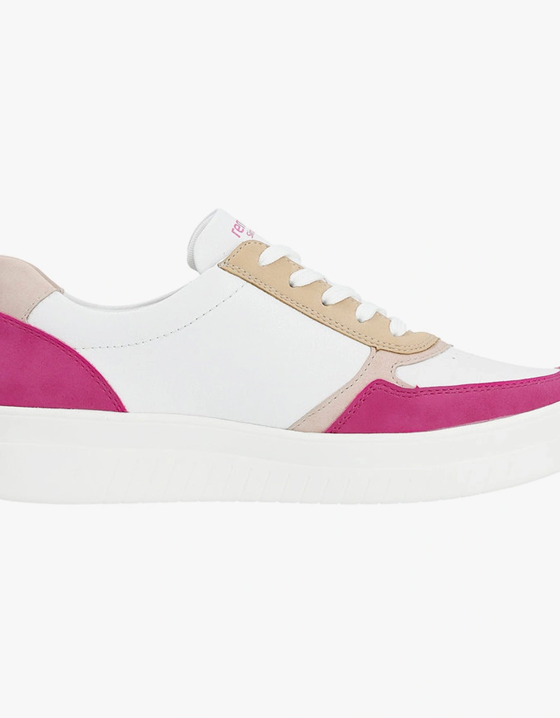 KENDRA Womens Trainers White/Fuschia