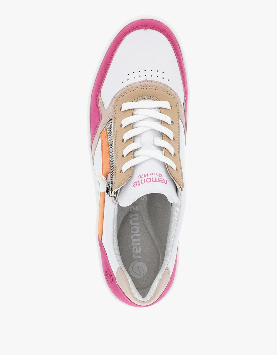 KENDRA Womens Trainers White/Fuschia