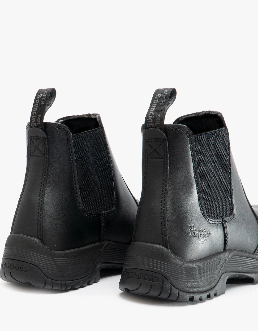 DRAKELOW Unisex Leather Safety Boots Black