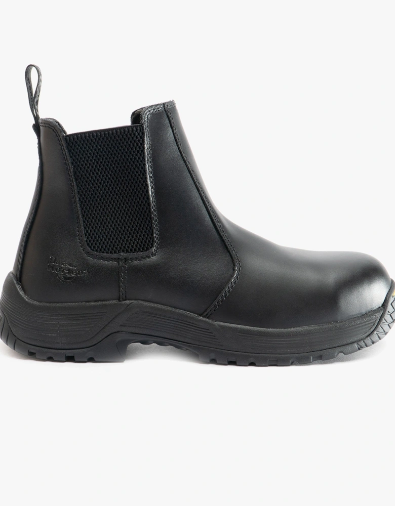 DRAKELOW Unisex Leather Safety Boots Black