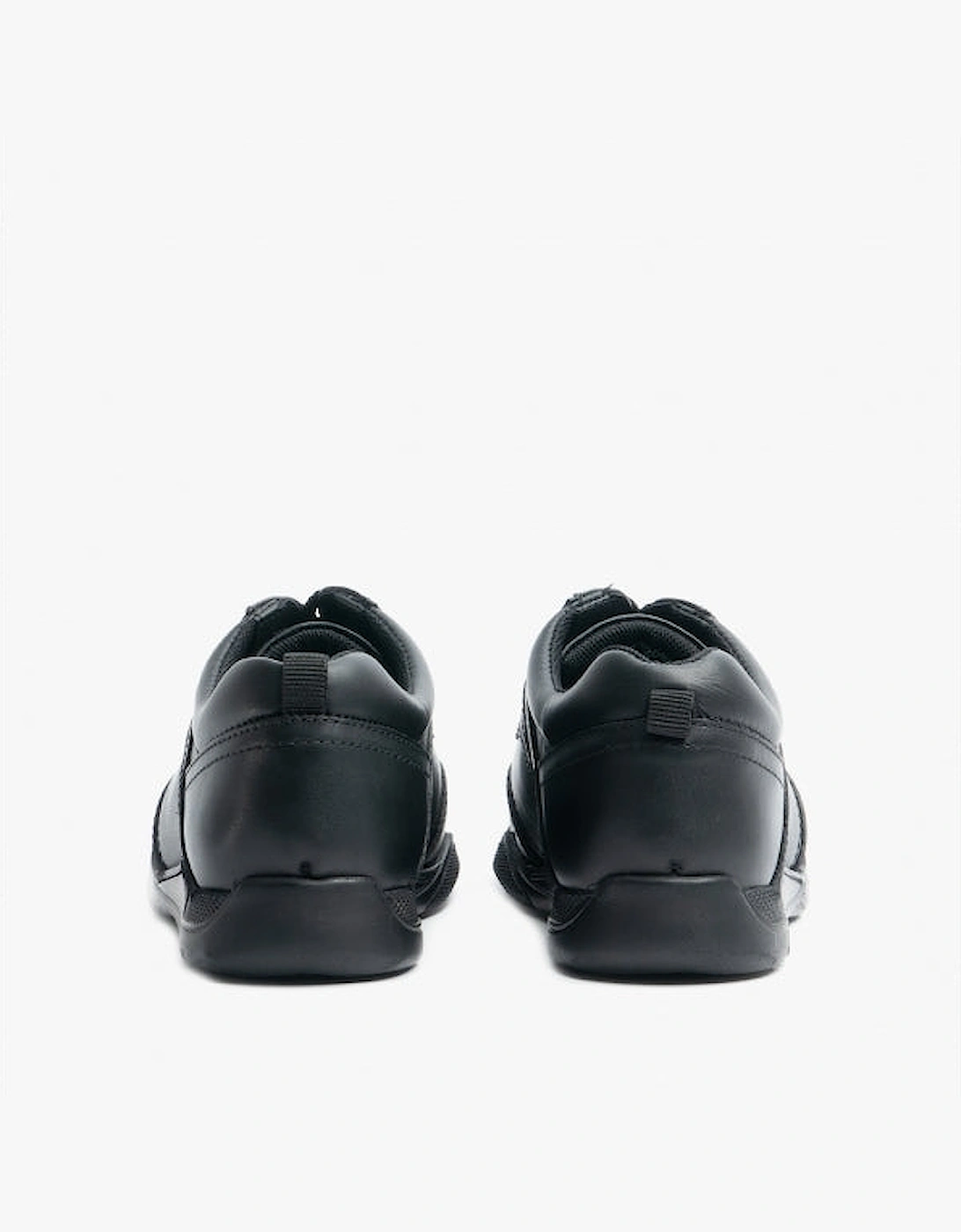 HARVEY Boys Leather School Shoes Black