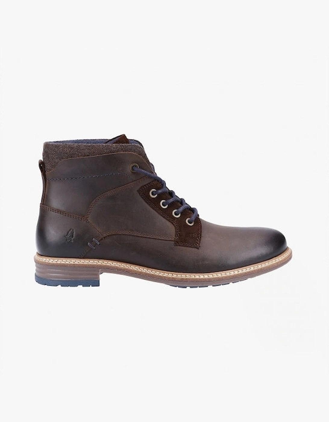 Hush Puppies Men's Hush Puppies JOEL Mens Leather Boots Brown