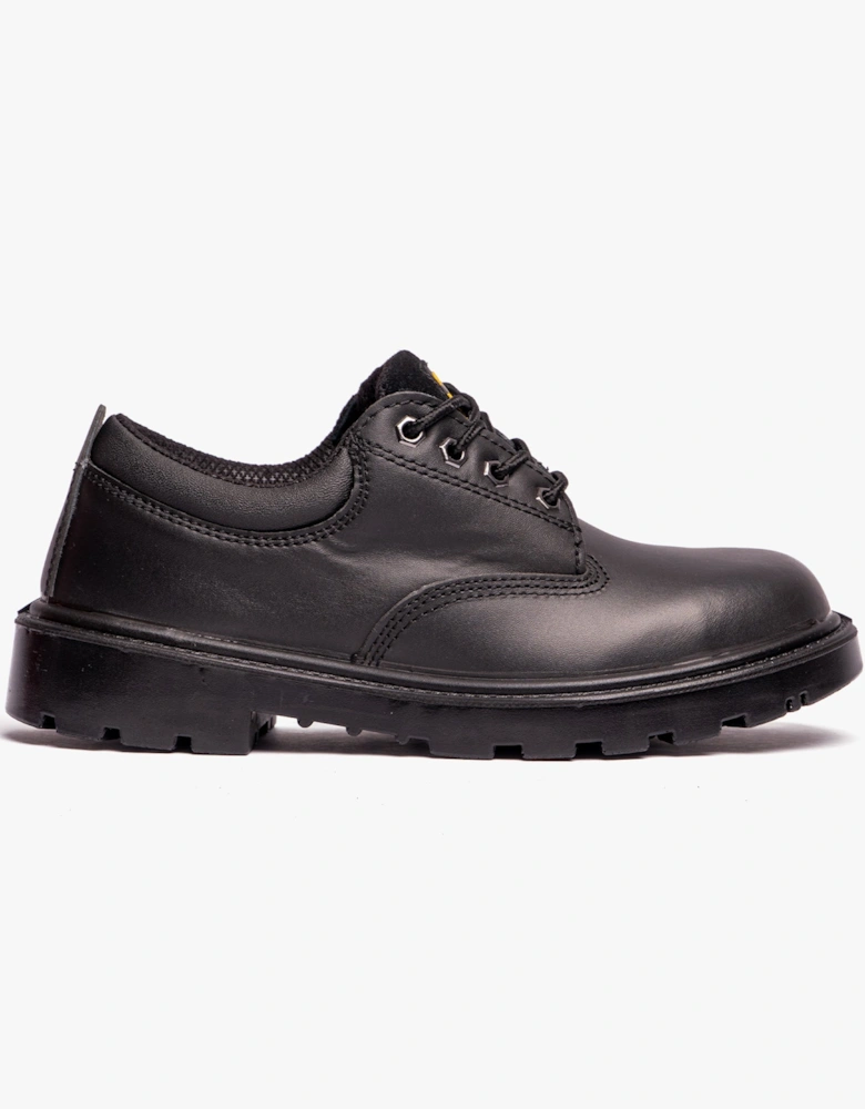 CONTRACTOR Unisex Leather Safety Shoes Black