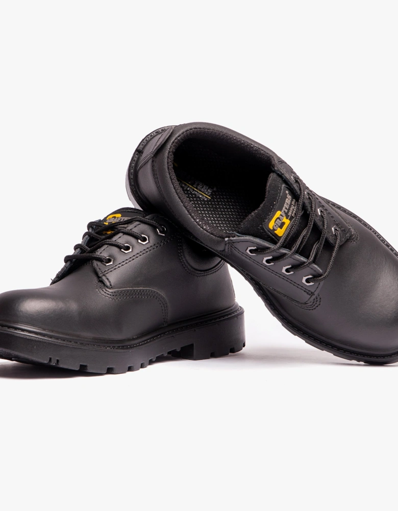 CONTRACTOR Unisex Leather Safety Shoes Black