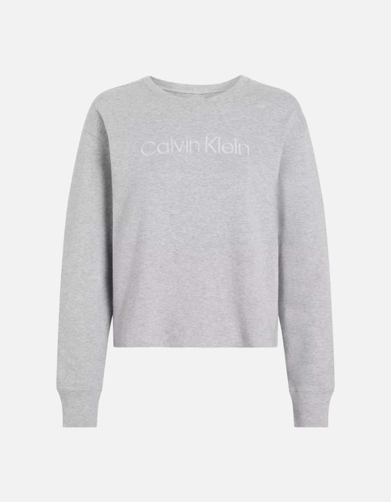 MODERN TERRY Womens Sweatshirt Grey Heather