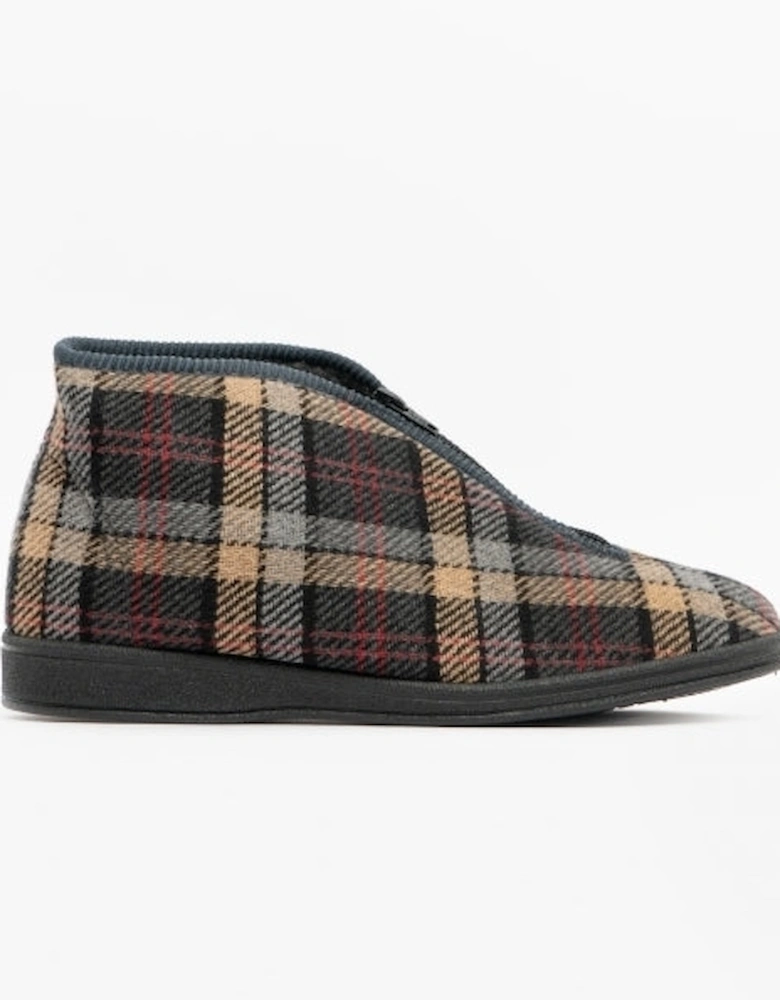 JED II Mens Boot Slippers Grey