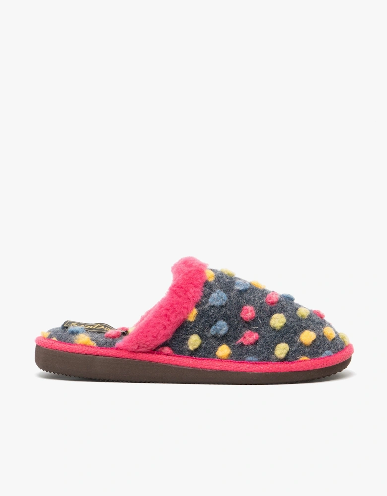 DONNA Womens Mule Slippers Fuschia