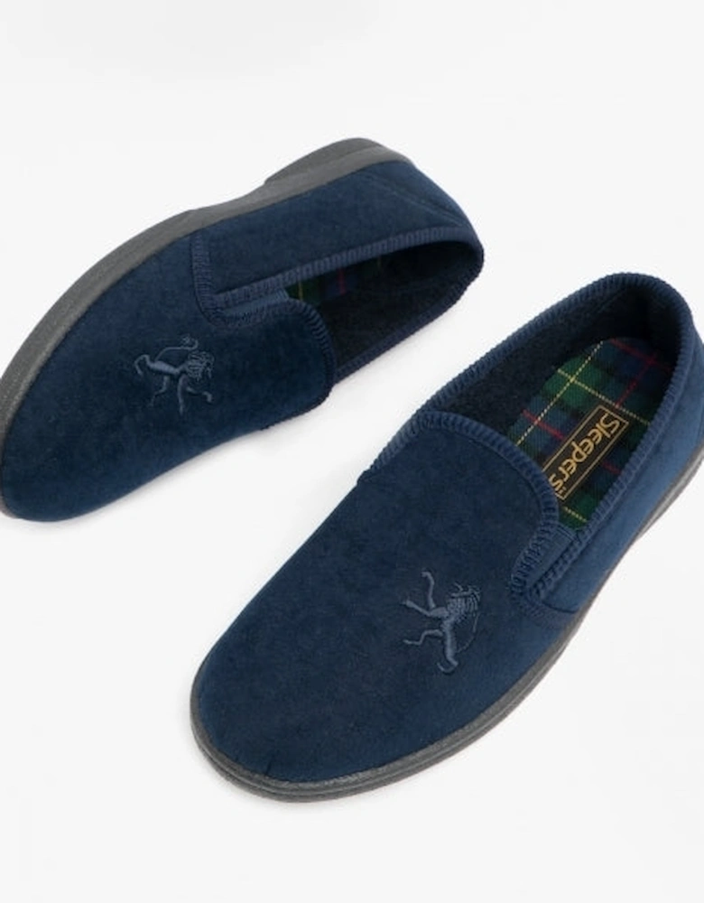 FRAZER Mens Full Slippers Navy