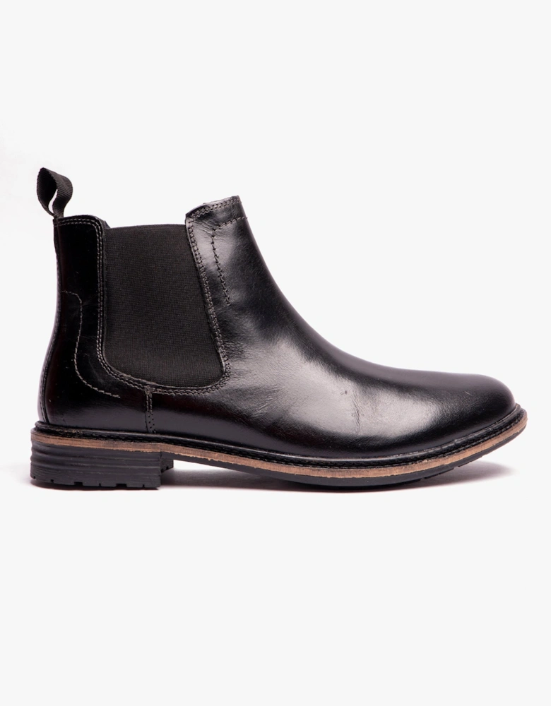 JUSTIN Mens Chelsea Boots Black