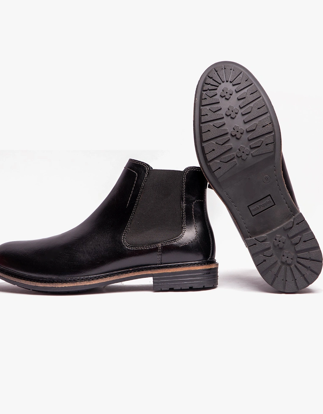 JUSTIN Mens Chelsea Boots Black