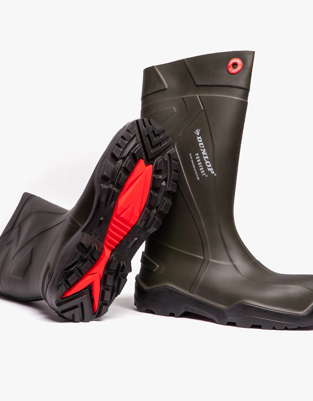 PUROFORT+ Unisex Non-Safety Wellington Boots Green