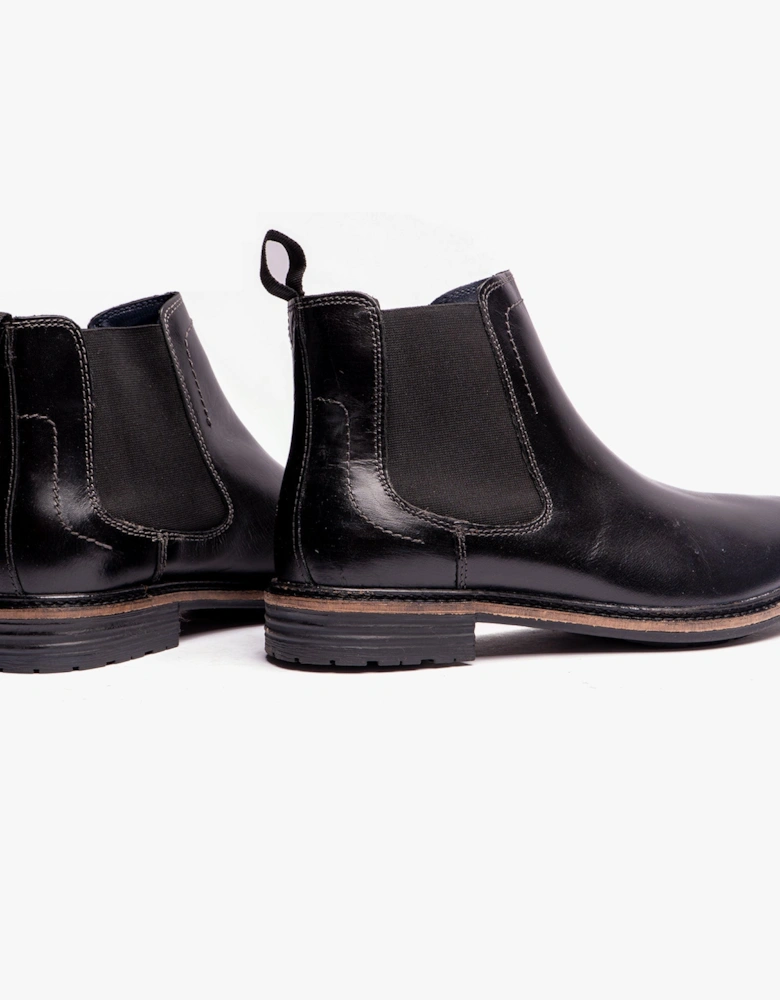 JUSTIN Mens Chelsea Boots Black